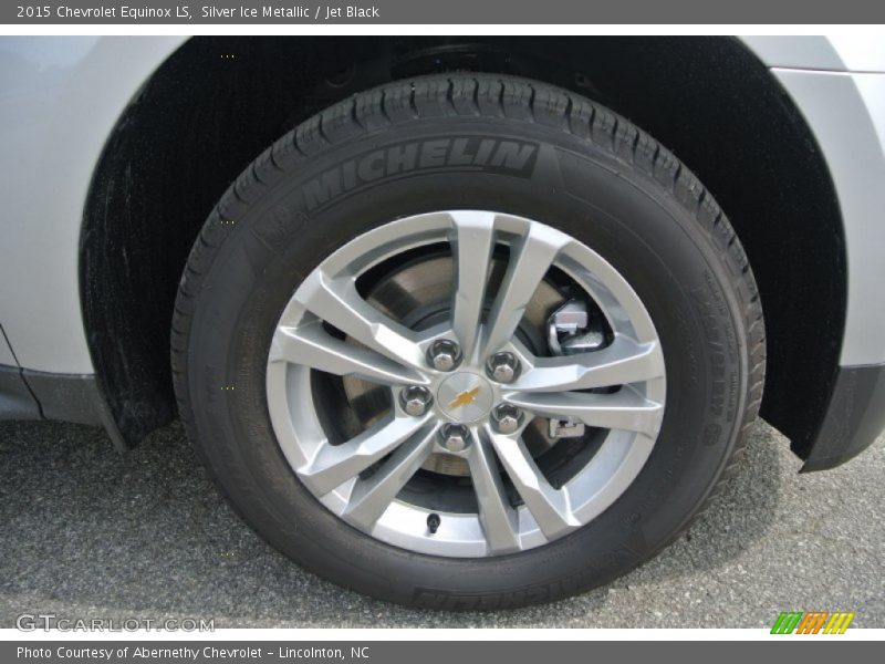 Silver Ice Metallic / Jet Black 2015 Chevrolet Equinox LS