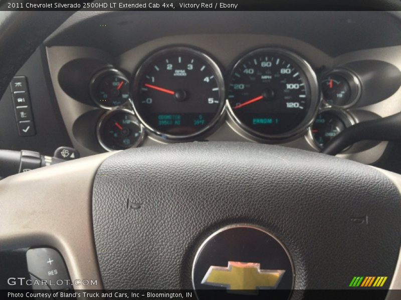 Victory Red / Ebony 2011 Chevrolet Silverado 2500HD LT Extended Cab 4x4
