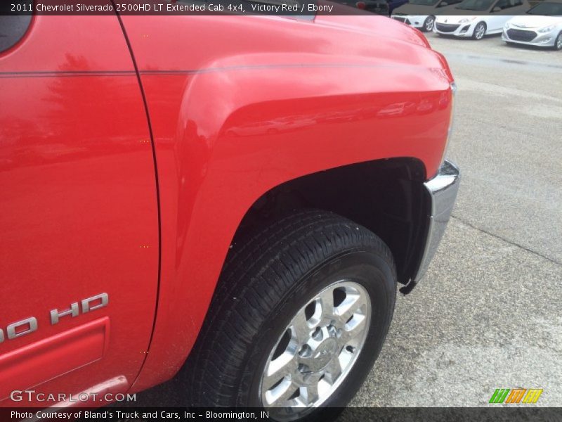 Victory Red / Ebony 2011 Chevrolet Silverado 2500HD LT Extended Cab 4x4