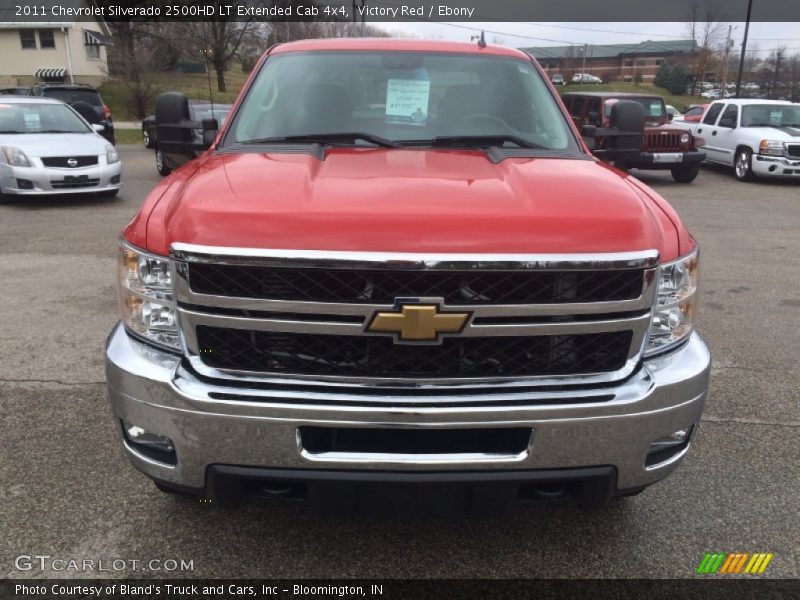 Victory Red / Ebony 2011 Chevrolet Silverado 2500HD LT Extended Cab 4x4