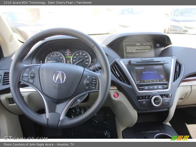 Dark Cherry Pearl / Parchment 2016 Acura MDX Technology