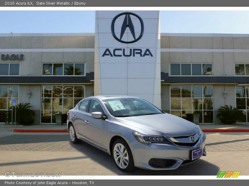 Slate Silver Metallic / Ebony 2016 Acura ILX