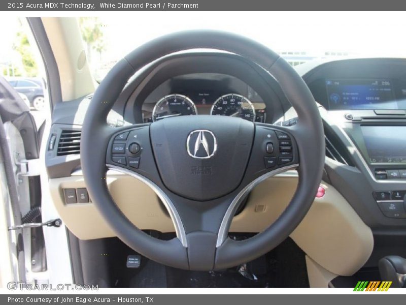 White Diamond Pearl / Parchment 2015 Acura MDX Technology