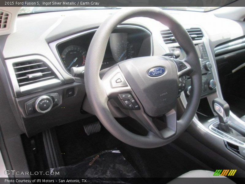 Ingot Silver Metallic / Earth Gray 2015 Ford Fusion S