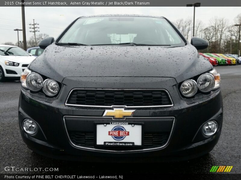 Ashen Gray Metallic / Jet Black/Dark Titanium 2015 Chevrolet Sonic LT Hatchback