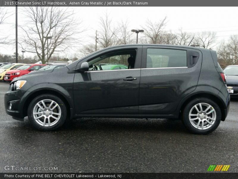 Ashen Gray Metallic / Jet Black/Dark Titanium 2015 Chevrolet Sonic LT Hatchback