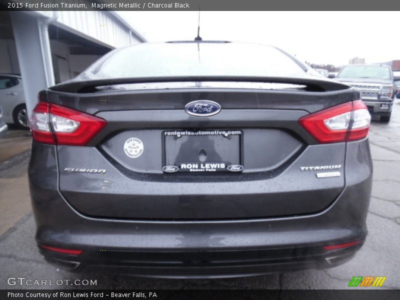 Magnetic Metallic / Charcoal Black 2015 Ford Fusion Titanium