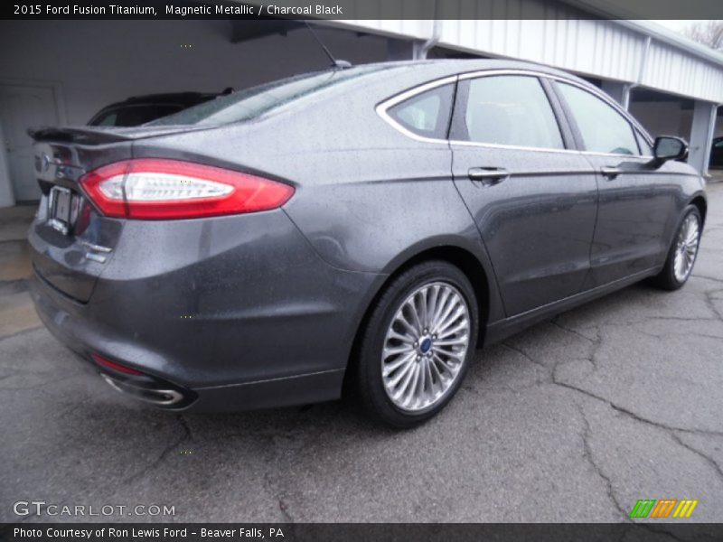Magnetic Metallic / Charcoal Black 2015 Ford Fusion Titanium