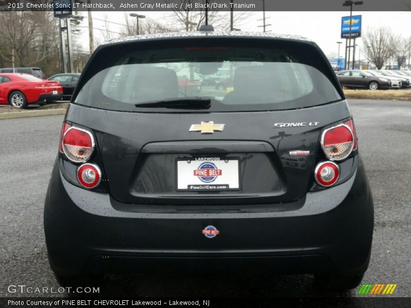 Ashen Gray Metallic / Jet Black/Dark Titanium 2015 Chevrolet Sonic LT Hatchback