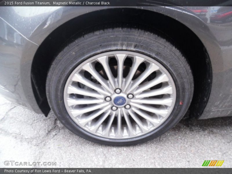 Magnetic Metallic / Charcoal Black 2015 Ford Fusion Titanium