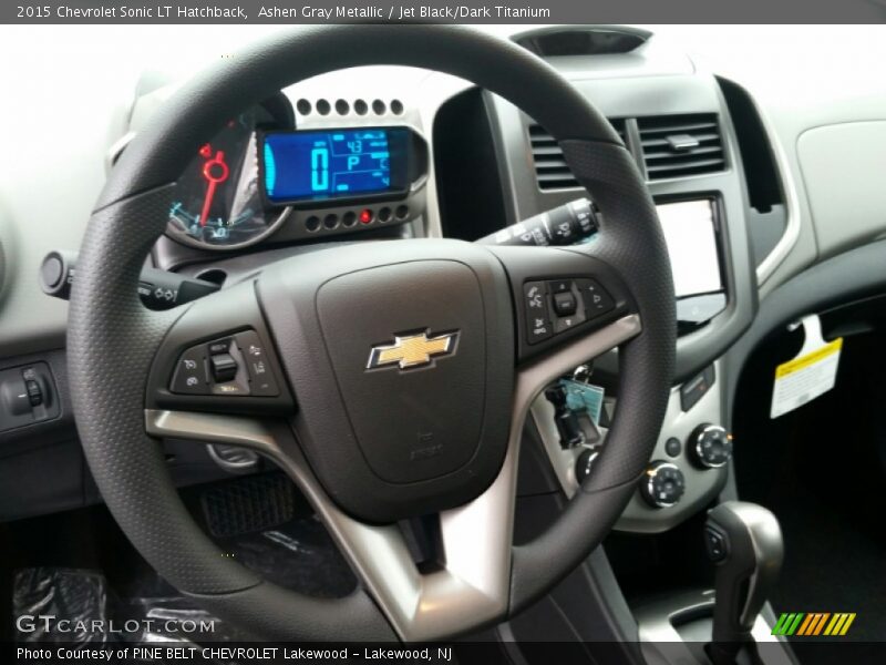 Ashen Gray Metallic / Jet Black/Dark Titanium 2015 Chevrolet Sonic LT Hatchback
