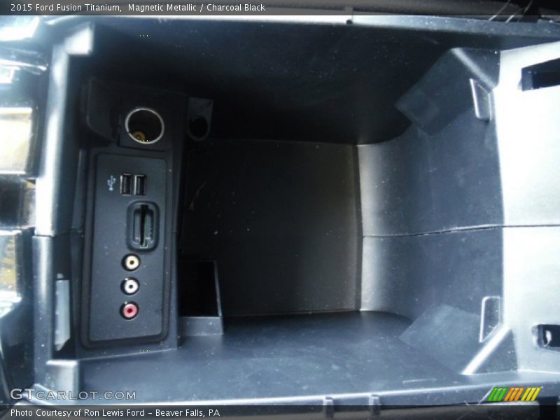 Magnetic Metallic / Charcoal Black 2015 Ford Fusion Titanium