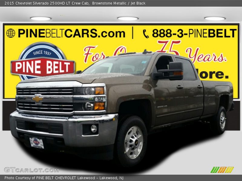 Brownstone Metallic / Jet Black 2015 Chevrolet Silverado 2500HD LT Crew Cab