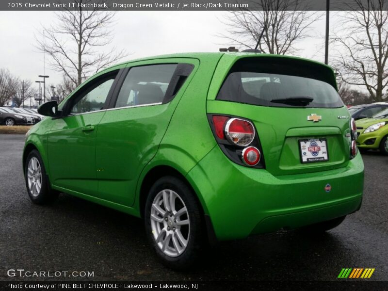 Dragon Green Metallic / Jet Black/Dark Titanium 2015 Chevrolet Sonic LT Hatchback