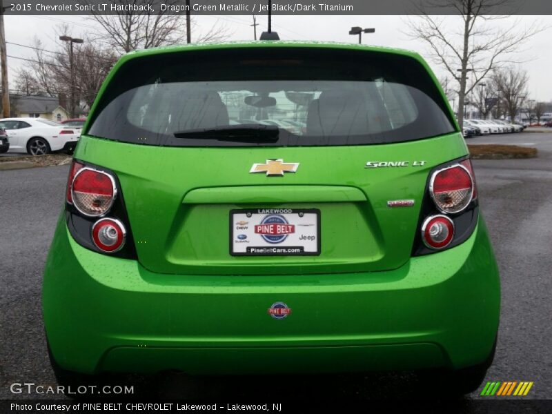 Dragon Green Metallic / Jet Black/Dark Titanium 2015 Chevrolet Sonic LT Hatchback
