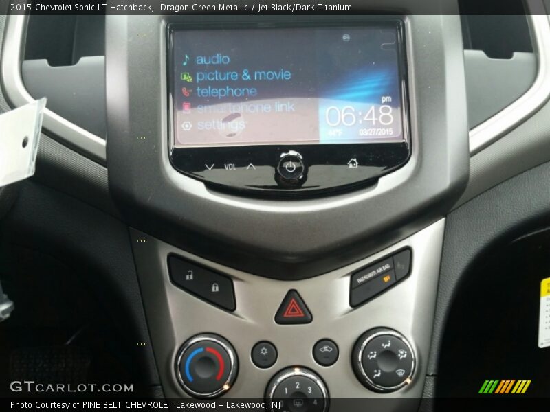 Dragon Green Metallic / Jet Black/Dark Titanium 2015 Chevrolet Sonic LT Hatchback
