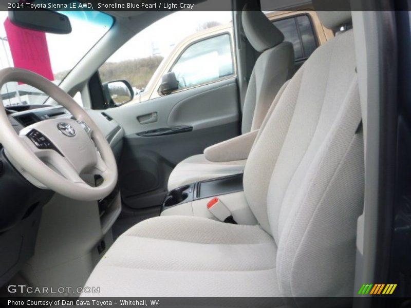 Shoreline Blue Pearl / Light Gray 2014 Toyota Sienna LE AWD