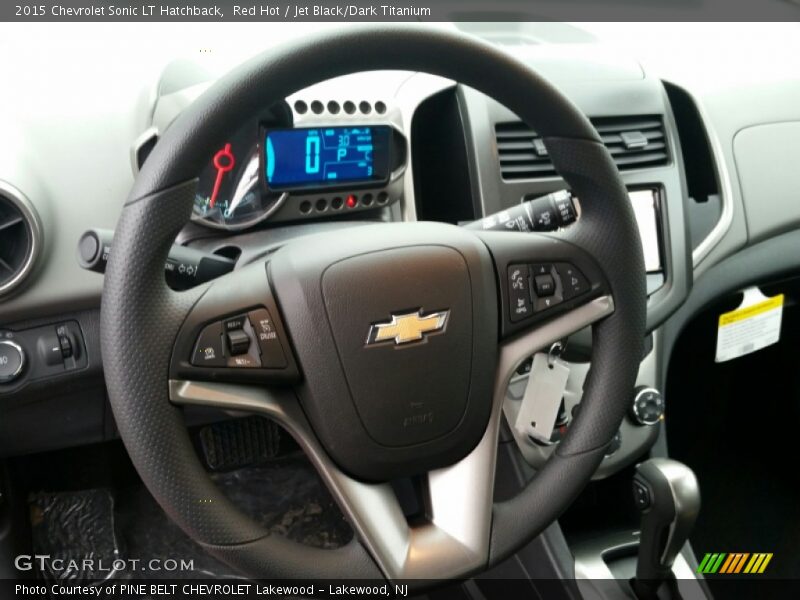 Red Hot / Jet Black/Dark Titanium 2015 Chevrolet Sonic LT Hatchback