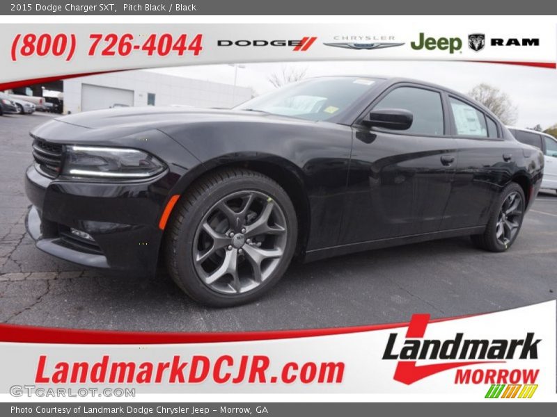 Pitch Black / Black 2015 Dodge Charger SXT