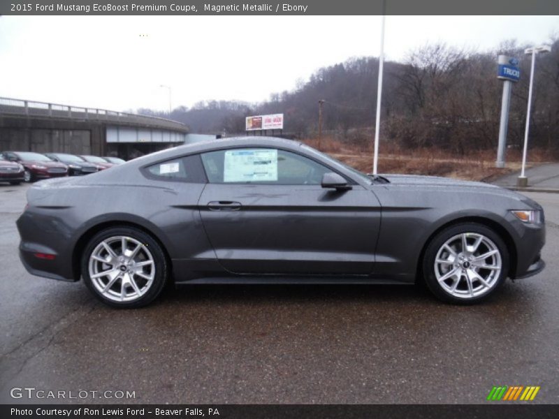 Magnetic Metallic / Ebony 2015 Ford Mustang EcoBoost Premium Coupe