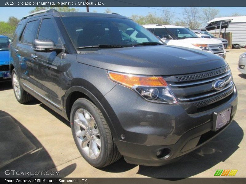 Magnetic / Charcoal Black 2015 Ford Explorer Limited