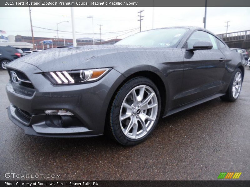 Magnetic Metallic / Ebony 2015 Ford Mustang EcoBoost Premium Coupe