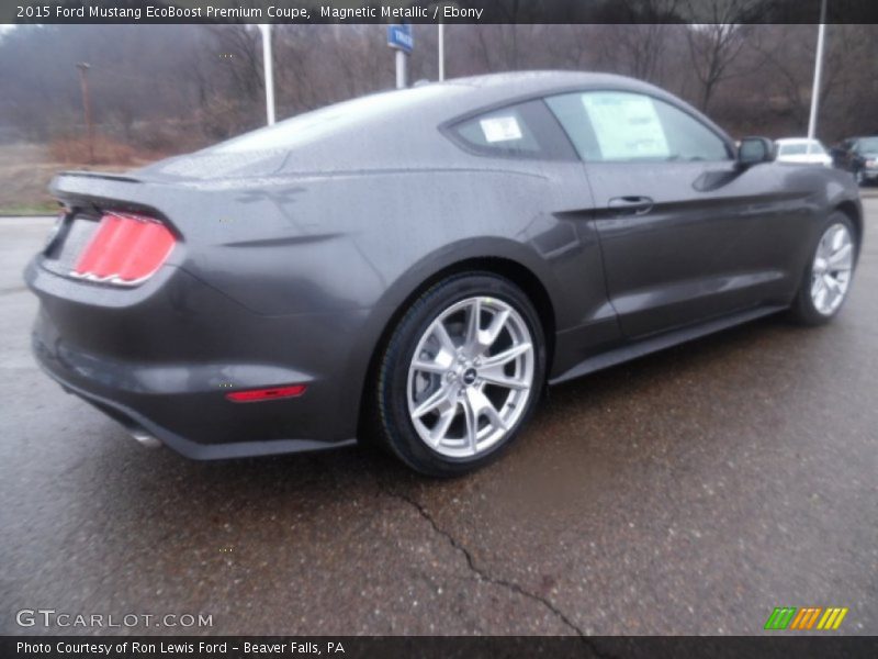 Magnetic Metallic / Ebony 2015 Ford Mustang EcoBoost Premium Coupe