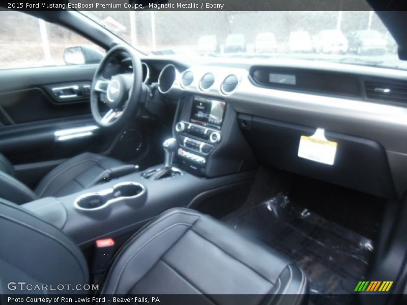 Magnetic Metallic / Ebony 2015 Ford Mustang EcoBoost Premium Coupe