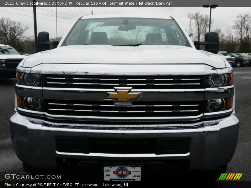Summit White / Jet Black/Dark Ash 2015 Chevrolet Silverado 3500HD WT Regular Cab 4x4