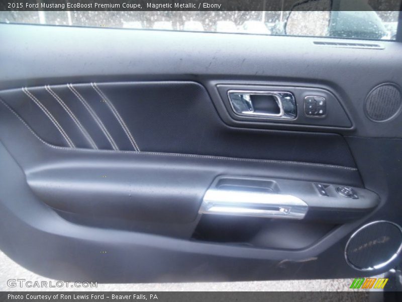 Magnetic Metallic / Ebony 2015 Ford Mustang EcoBoost Premium Coupe