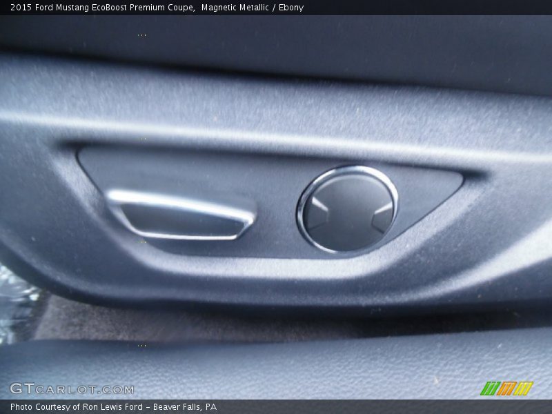 Magnetic Metallic / Ebony 2015 Ford Mustang EcoBoost Premium Coupe