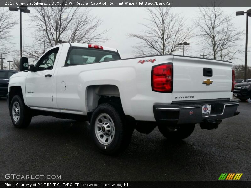 Summit White / Jet Black/Dark Ash 2015 Chevrolet Silverado 3500HD WT Regular Cab 4x4