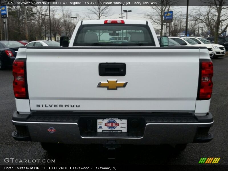 Summit White / Jet Black/Dark Ash 2015 Chevrolet Silverado 3500HD WT Regular Cab 4x4