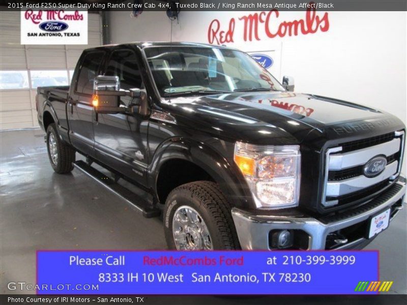 Tuxedo Black / King Ranch Mesa Antique Affect/Black 2015 Ford F250 Super Duty King Ranch Crew Cab 4x4