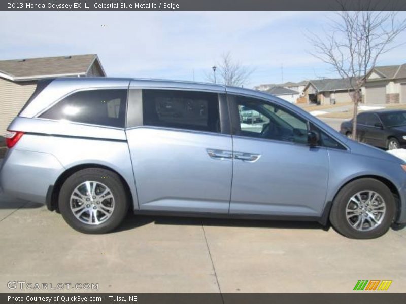 Celestial Blue Metallic / Beige 2013 Honda Odyssey EX-L