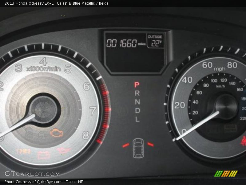 Celestial Blue Metallic / Beige 2013 Honda Odyssey EX-L