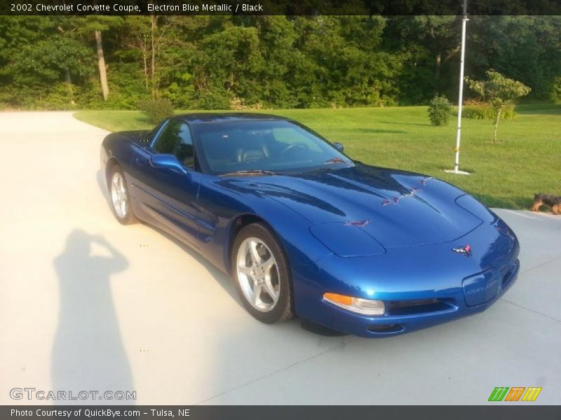 Electron Blue Metallic / Black 2002 Chevrolet Corvette Coupe