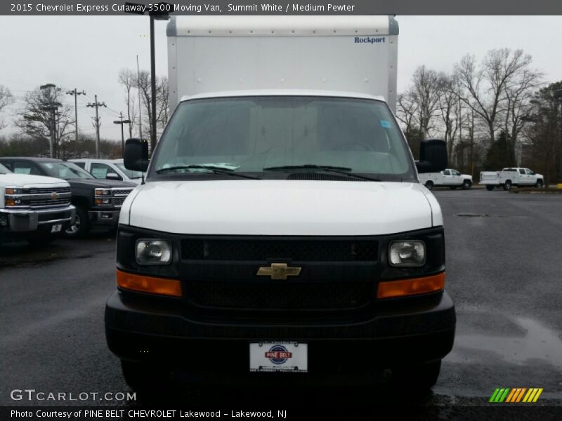 Summit White / Medium Pewter 2015 Chevrolet Express Cutaway 3500 Moving Van