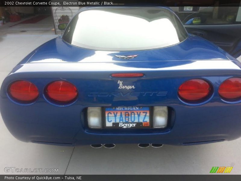 Electron Blue Metallic / Black 2002 Chevrolet Corvette Coupe