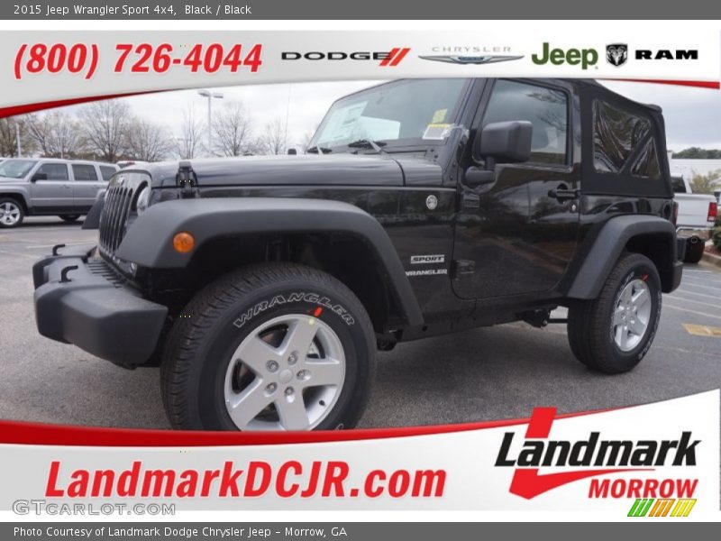 Black / Black 2015 Jeep Wrangler Sport 4x4