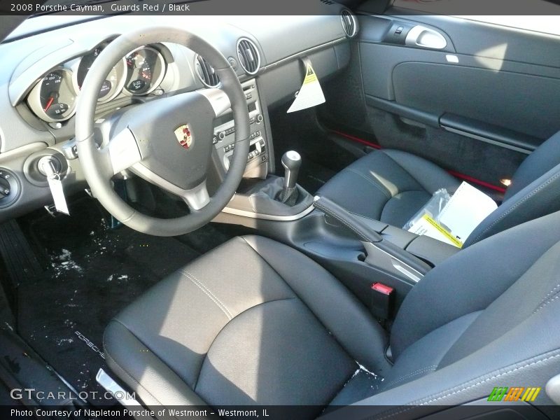2008 Porsche Cayman, Guards Red / Black, Interior - 2008 Porsche Cayman 