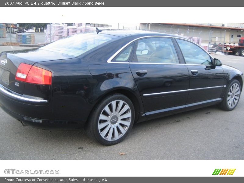 Brilliant Black / Sand Beige 2007 Audi A8 L 4.2 quattro