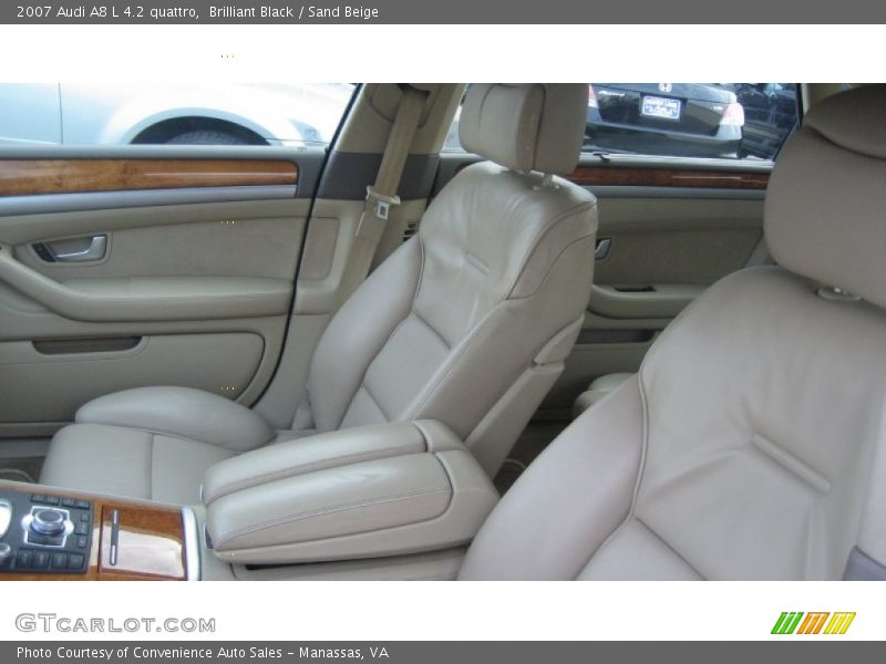 Brilliant Black / Sand Beige 2007 Audi A8 L 4.2 quattro