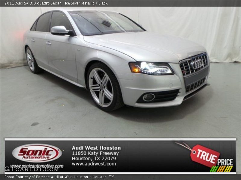 Ice Silver Metallic / Black 2011 Audi S4 3.0 quattro Sedan