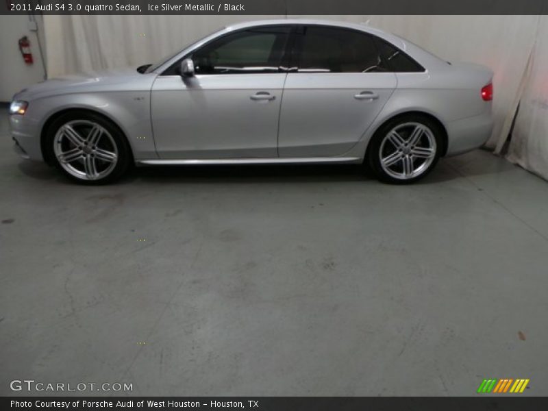 Ice Silver Metallic / Black 2011 Audi S4 3.0 quattro Sedan