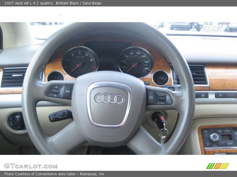 Brilliant Black / Sand Beige 2007 Audi A8 L 4.2 quattro
