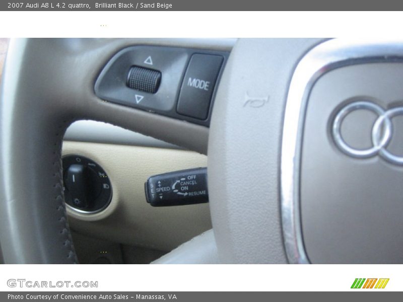 Brilliant Black / Sand Beige 2007 Audi A8 L 4.2 quattro
