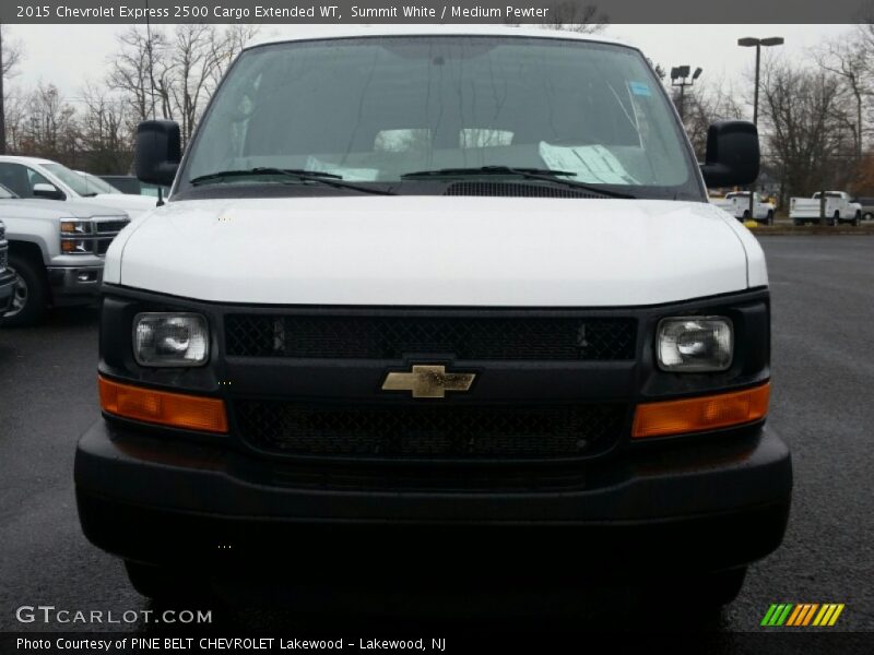 Summit White / Medium Pewter 2015 Chevrolet Express 2500 Cargo Extended WT