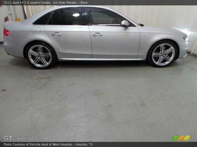 Ice Silver Metallic / Black 2011 Audi S4 3.0 quattro Sedan