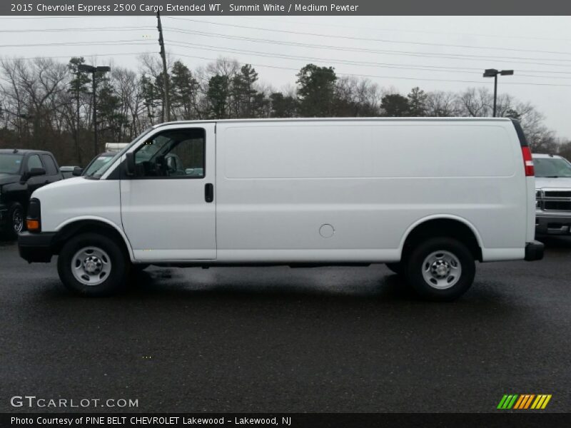 Summit White / Medium Pewter 2015 Chevrolet Express 2500 Cargo Extended WT